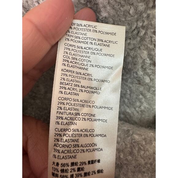 Free People Milo Oversized Tunic High Neck Sweater in Heather Grey Size large - Picture 6 of 10